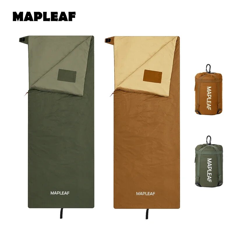 Односпальный хлопковый спальный мешок Envelope удлиненный Green-Right-190x75