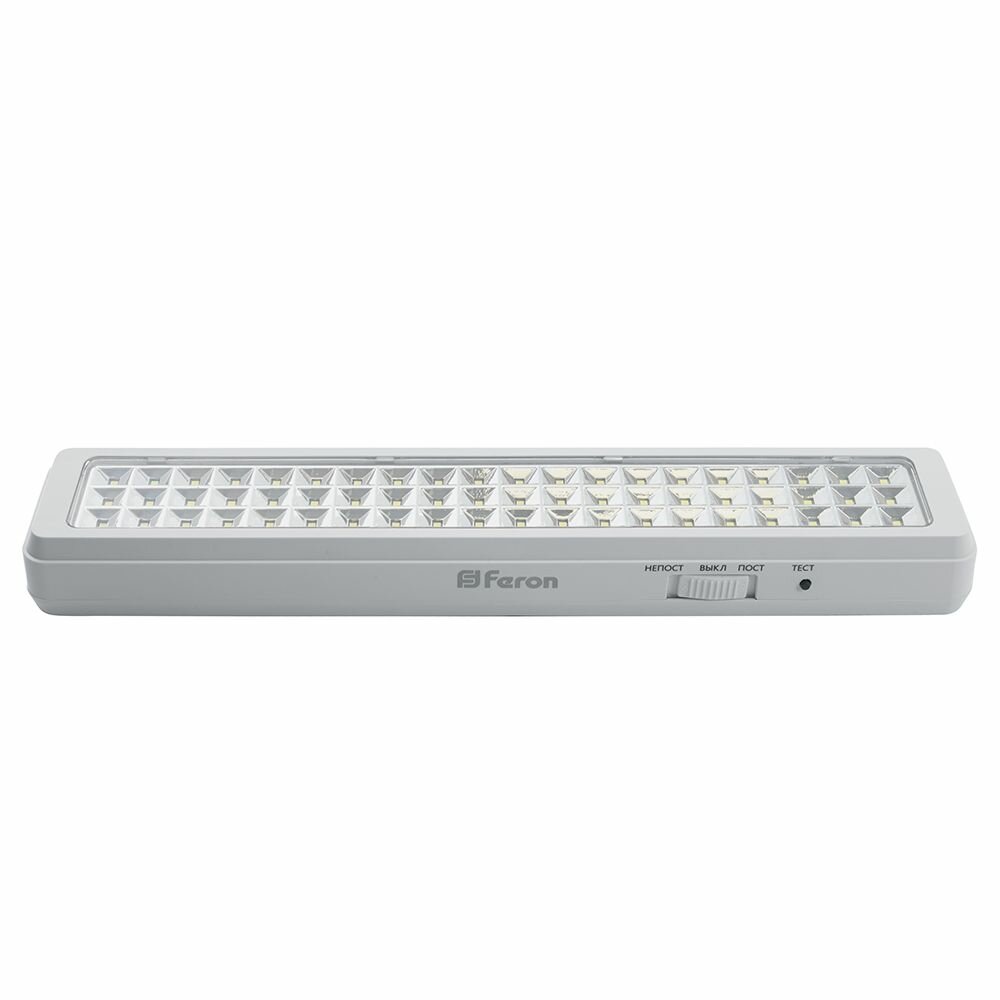 Светильник аварийный, 60 LED AC/DC, белый, EM112, FERON 41534