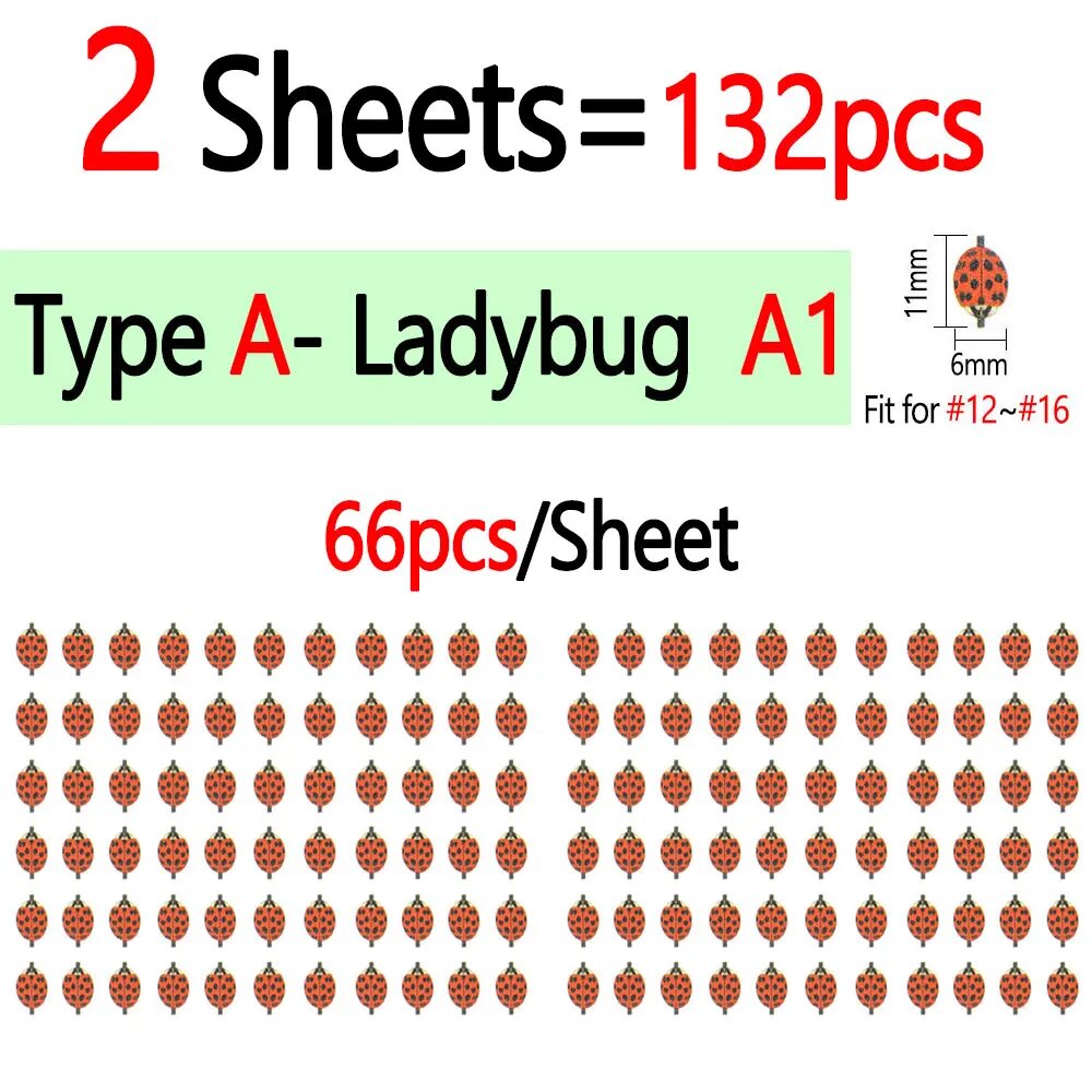 Bimoo крылья насекомых для вязания мух 132pcs Type A1