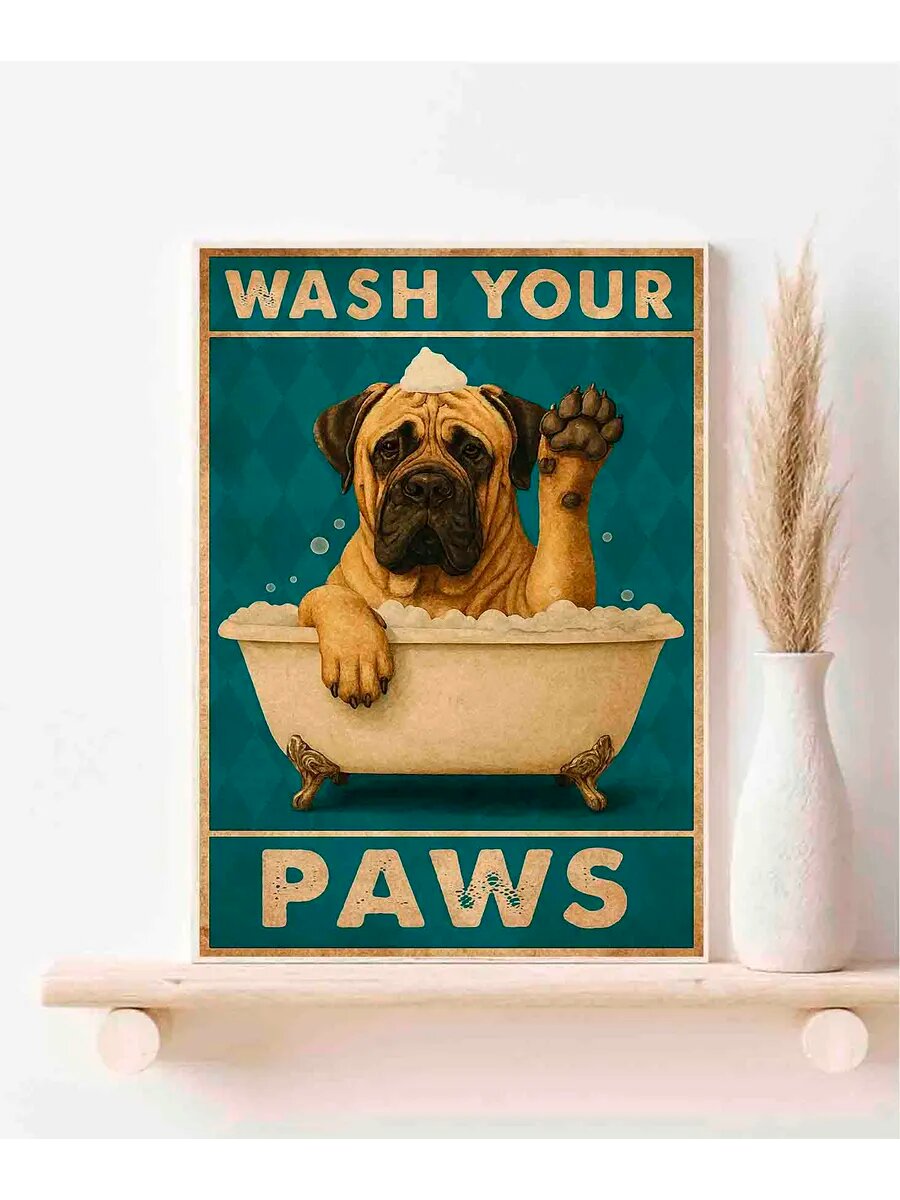 Английский мастиф - собака, Wash Your PawsАнглийский мастиф