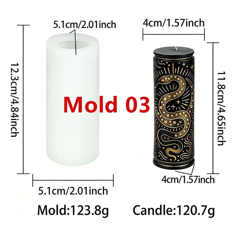 Силиконовая форма для свечей Mold 03