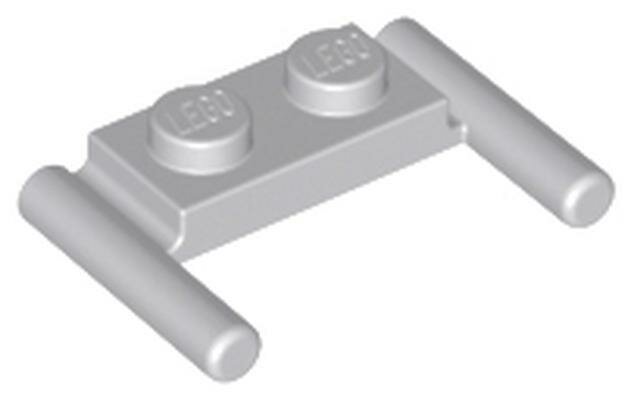 Деталь Lego 3839b Plate, Modified 1 x 2 with Bar Handles - Flat Ends, Low Attachment