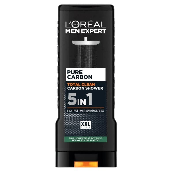 Гель для душа L'Oreal Paris Men Expert Pure Carbon 5 в 1, 400 мл