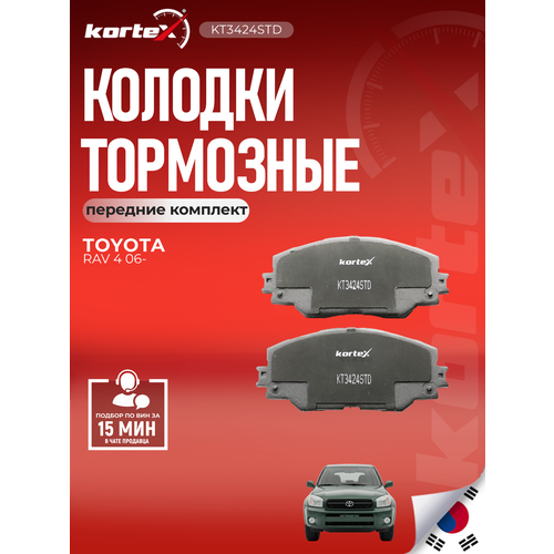 фото Колодки тормозные kortex для toyota rav4 06- перед. к-т oem 0446542140, 0446542180, 0446542190, 04465yzzdy, 2433701, fdb4136, gdb3424, kt3424std, kt342