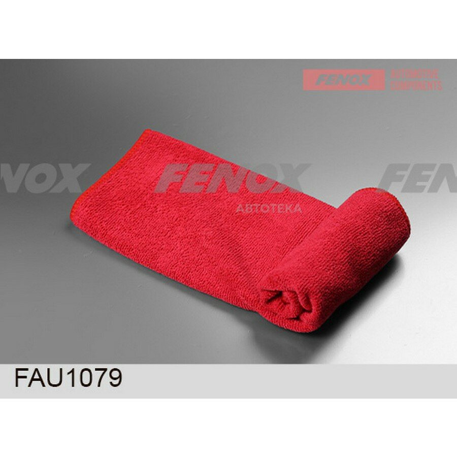 Салфетка из микрофибры 40*40см 300 г/м2 красный FENOX FAU1079