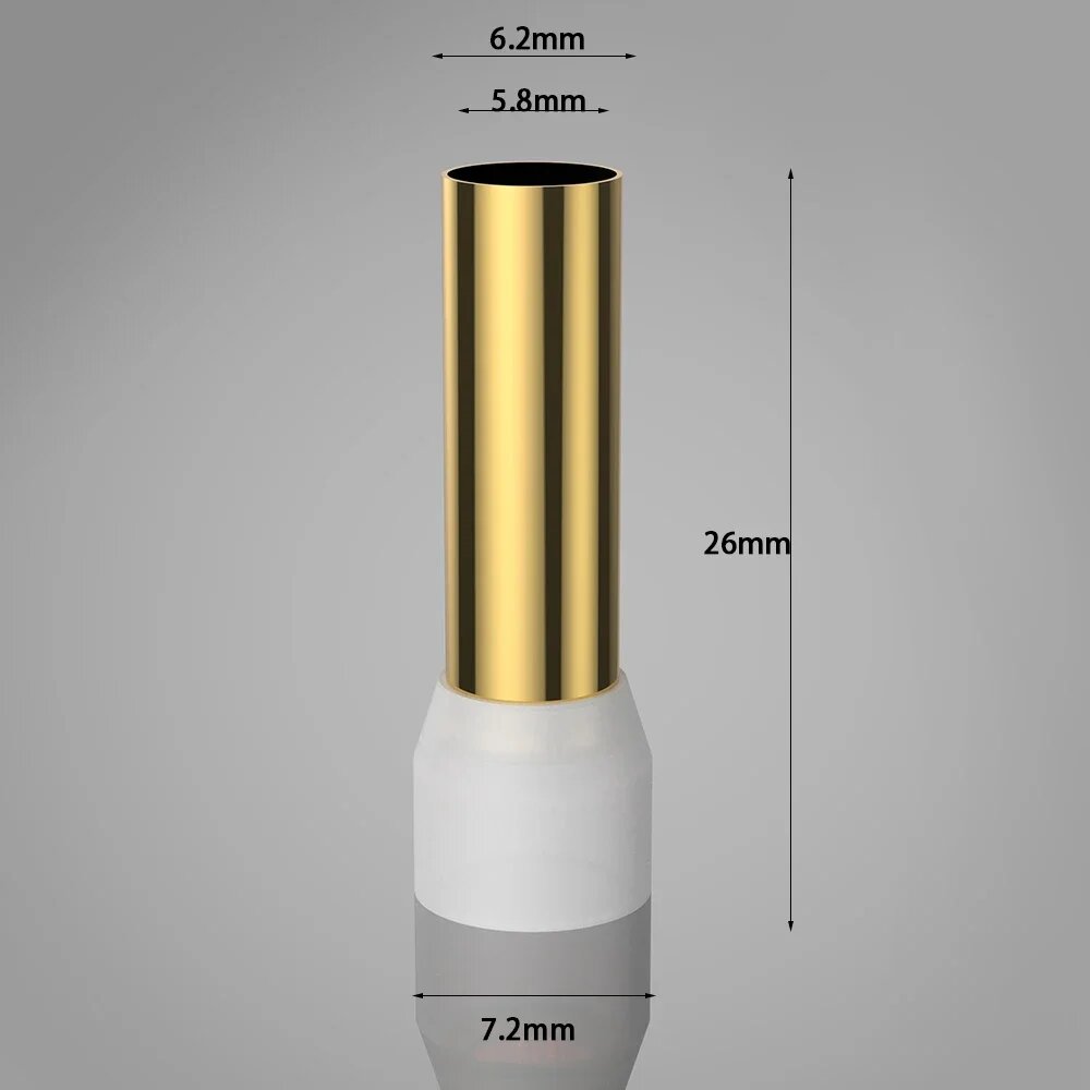Концевые наконечники Viborg VB1620G позолоченные