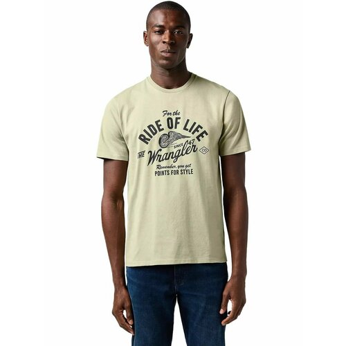 фото Футболка wrangler men americana tee, размер 4xl, зеленый