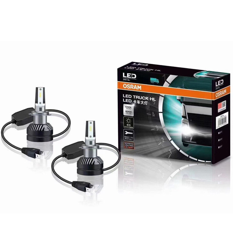 OSRAM 24В светодиодная лампа фары H7 5700К белый свет для грузовиков и автобусов, для тяжелой техники