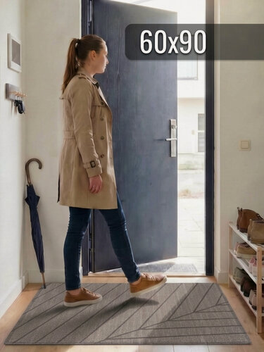 Изображение товара Коврик придверный, 60x90 см, противоскользящий, на резиновой основе