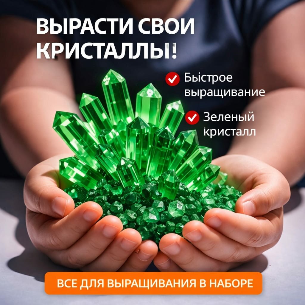 Набор для выращивания кристаллов для детей 1 шт