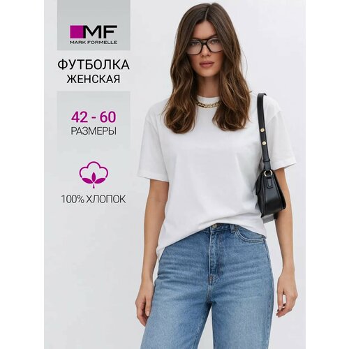 фото Футболка mark formelle для женщин, размер 164/170-92-98, белый