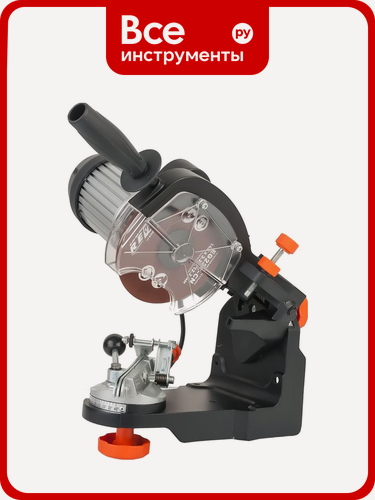 Изображение товара Заточной станок Rezer EG 235-CN, металл, с кулачком‑эксцентриком, подсветка, защитный экран, предназначенный для цепей