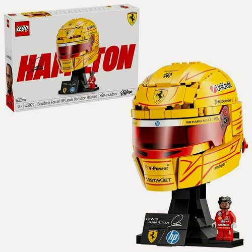 Изображение товара Конструктор LEGO Editions 43022 Шлем Льюиса Хэмилтона, 884 дет.