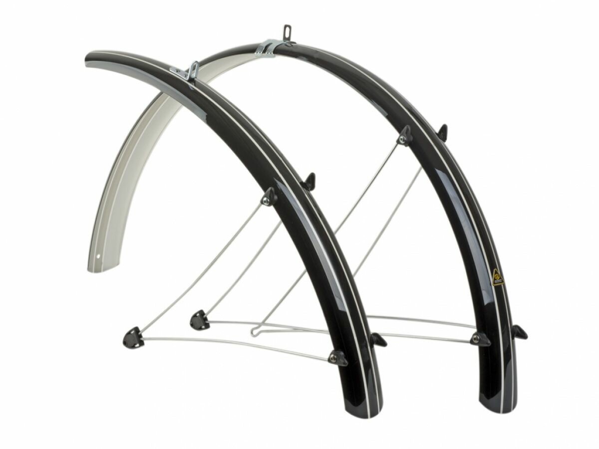 Крылья металлопласт. AXP-53 Blk 28"х53мм, перед. 600мм, зад. 1050мм, черные AUTHOR