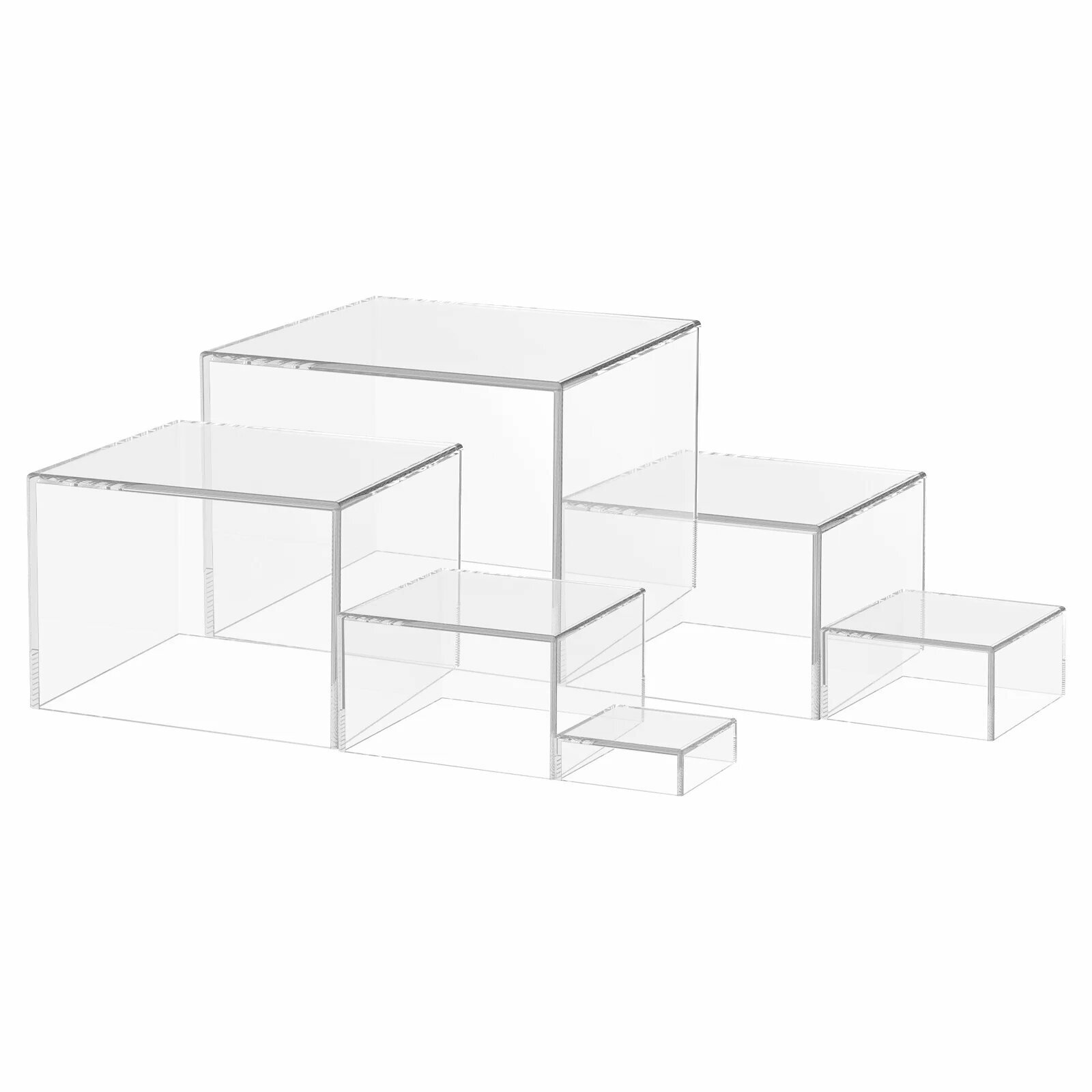 Акриловые подставки для товаров, 6 шт, Белый, Transparent