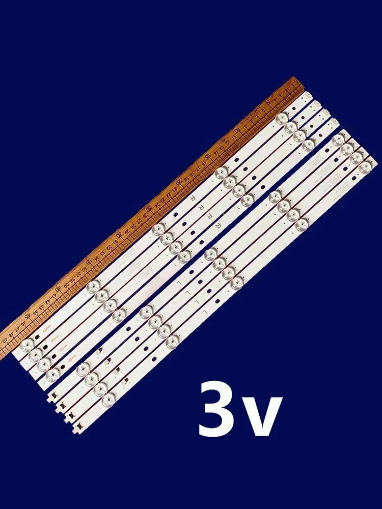 Светодиодная полоса для 3v 1 комплект-8 шт JS-D-JP50DM-102ED (00711) (00804) R72-50D04-029 988141T.30066.4P SN50LEDJ203