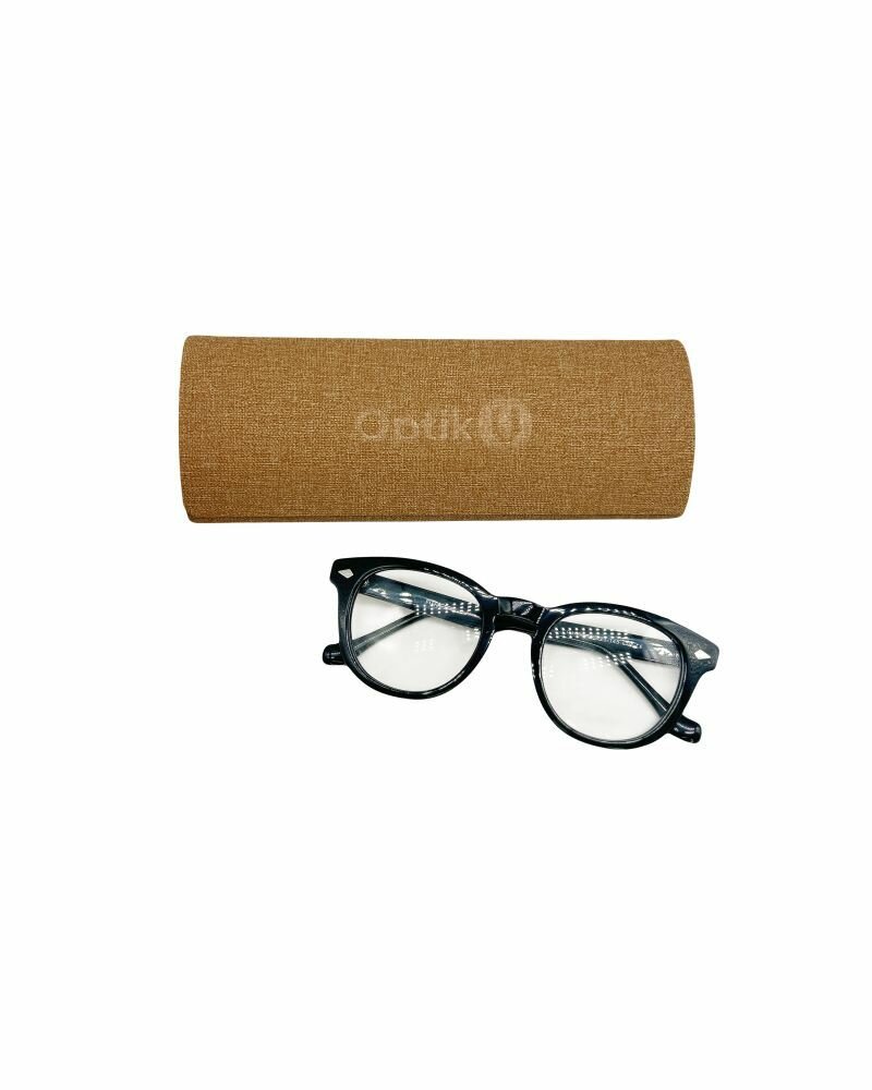 Футляр для очков Optik U овальный тканевый бежевый твердый на магните