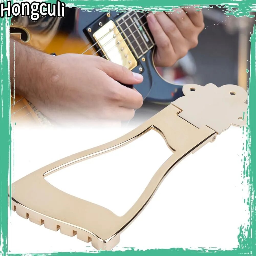 Качественный мост-tailpiece для арchtop джазовой гитары, удобный и долговечный аксессуар для музыки