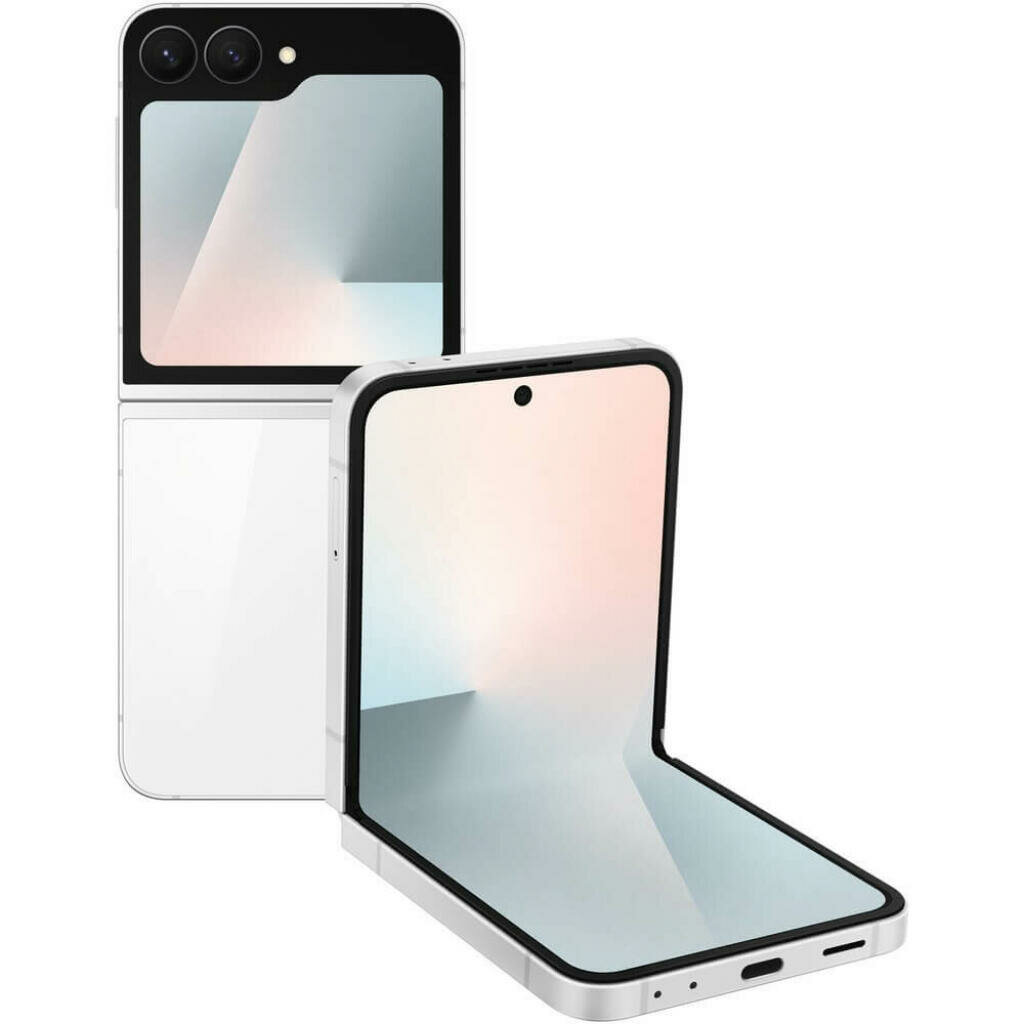 Смартфон Samsung Galaxy Z Flip 7 FE, 8/256Gb, White (nano SIM+eSIM)