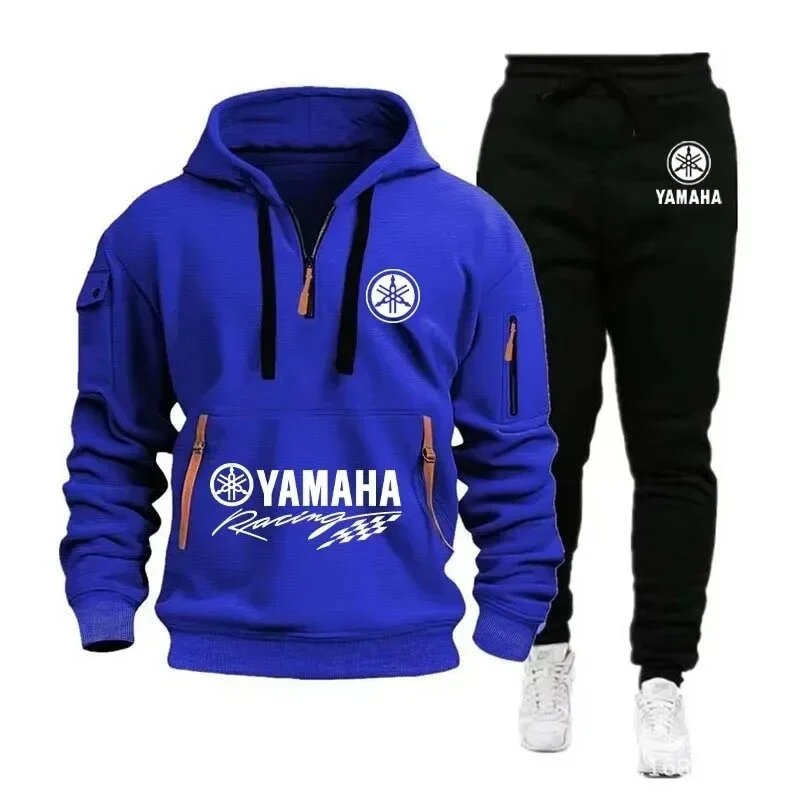 Мужская весенняя спортивная одежда Yamaha Motorcycle Racing Team 2026 Синий, XL, Синий, blue