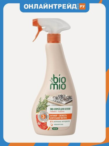Изображение товара Чистящий эко-спрей Biomio ECO-FRIENDLY для кухни, 500 мл