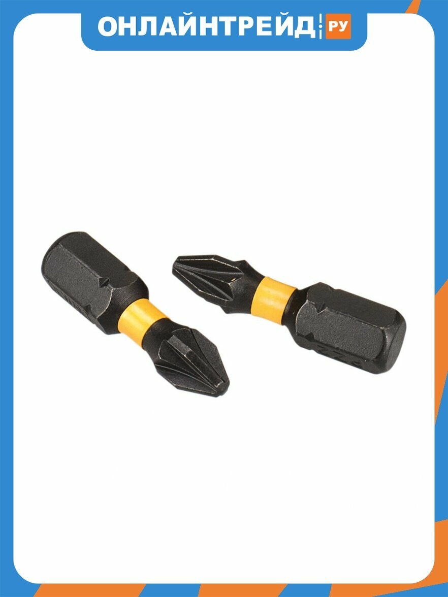 Биты ударные в наборе Dewalt DT70556T [25мм, PZ2, 25шт, кейс]