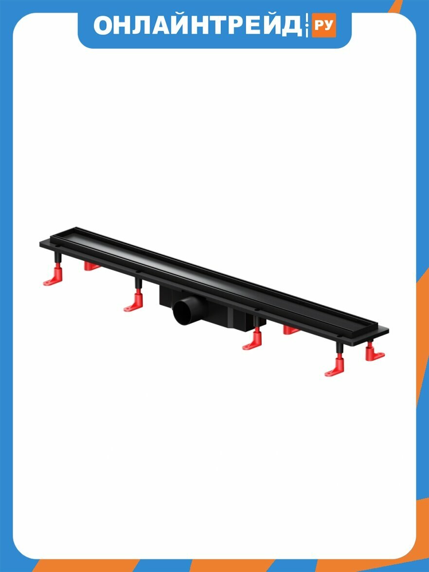 Трап для душа Am.pm W02SC-U11-080-04BM PrimeFlow линейный универс затвор Tile 80см цвет черн мат