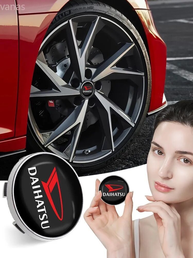 Автомобиль Крышки Центра Колеса 60 мм, 4шт , для Daihatsu Terios Sirion Mira Materia Rocky YRV Feroza Charade Accessories