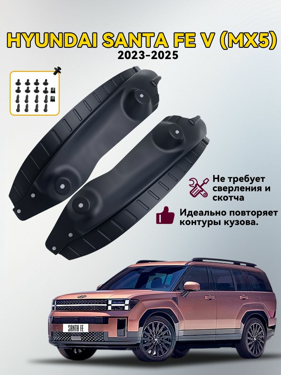 Подкрылки задних колес/арка крыла, Для Hyundai Santa Fe V (MX5) 2023-2025