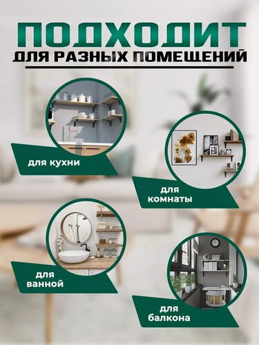 Изображение товара Кронштейн складной для столов и полок - 2 штуки тундра, F001, длина 200 мм, нержавеющая сталь