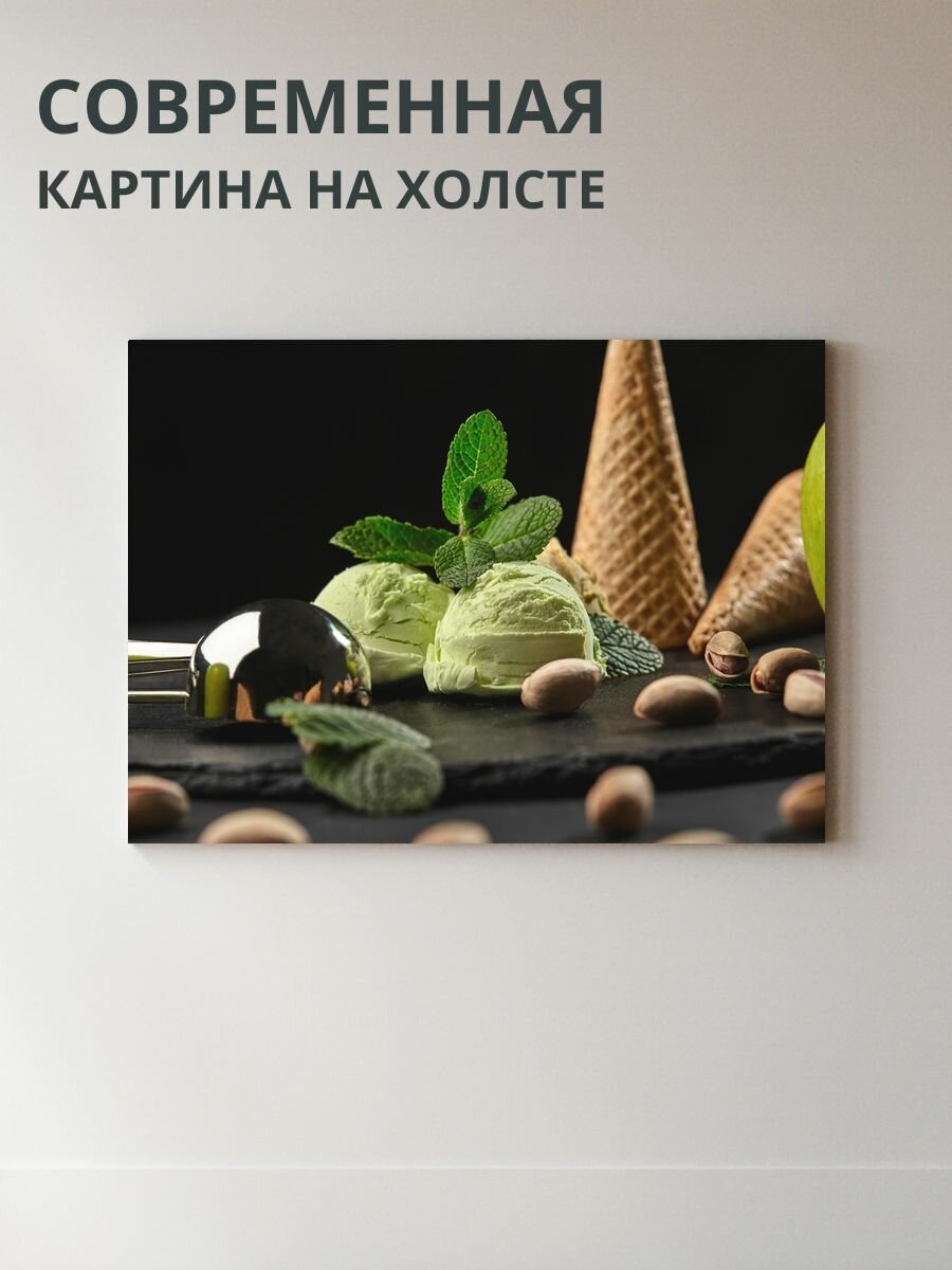 Картина на холсте Мороженое 70x50 см