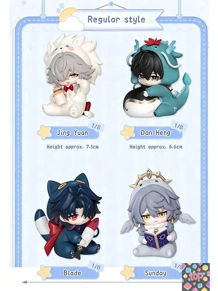 Коплекционная Honkai: Star Rail Фигурки Male Dormitory Series/7cm