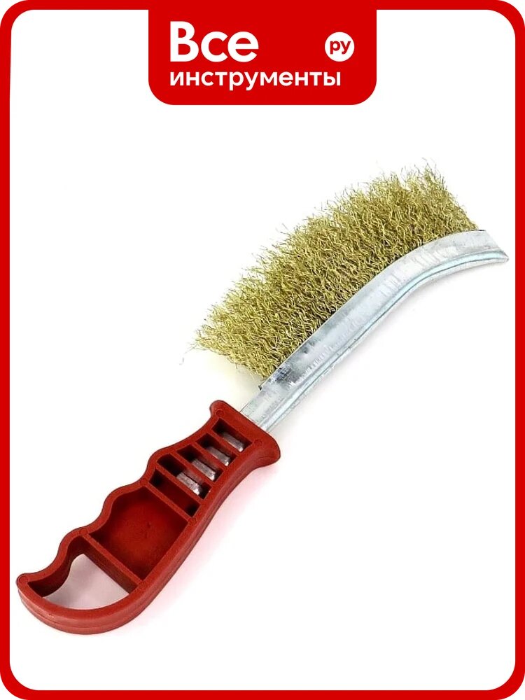 Универсальная ручная щетка EuroBrush 230x130, ворс гофрированная латунированная сталь 0,30 13-011 EB-XBS1L