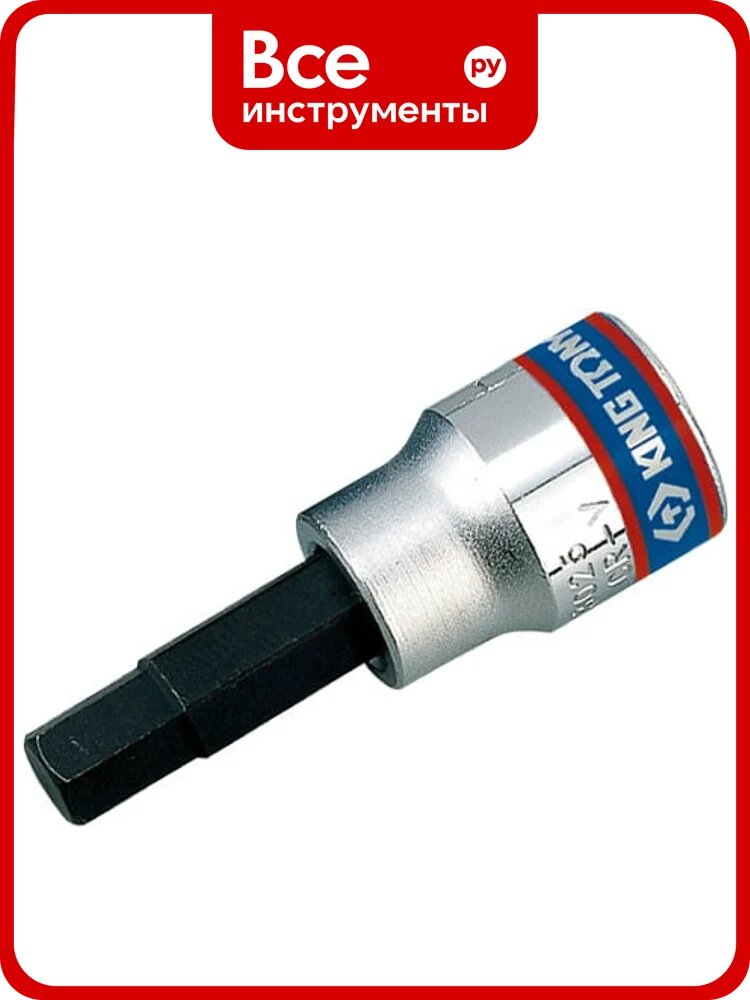 Торцевая насадка (бита) 3/8", HEX, 5мм, 50мм KING TONY 302505