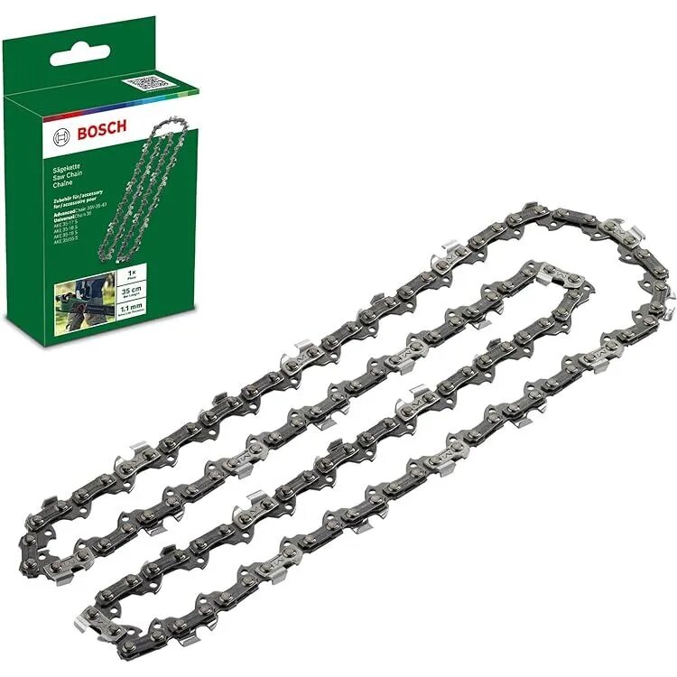 Цепь пильная, длина 30см, шаг 3/8", паз 1,1мм, 52 зв, Bosch (F016800256)