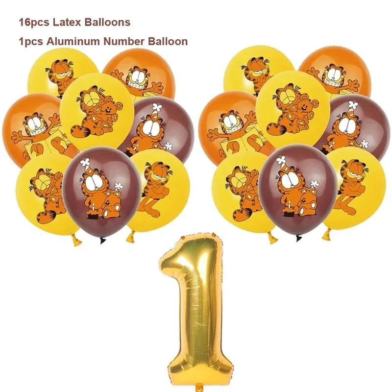 Набор для дня рождения Garfield 19pcs balloon 1