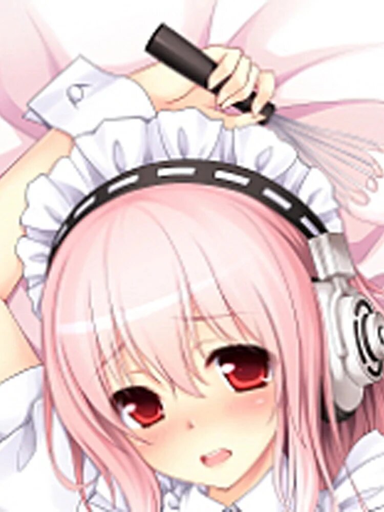 Наволочка Dakimakura Super Sonico полиэстер велюр