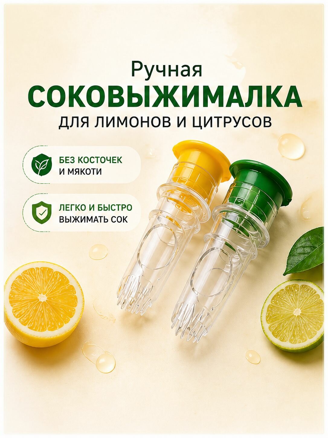 Соковыжималка для цитрусовых 2 штуки в наборе