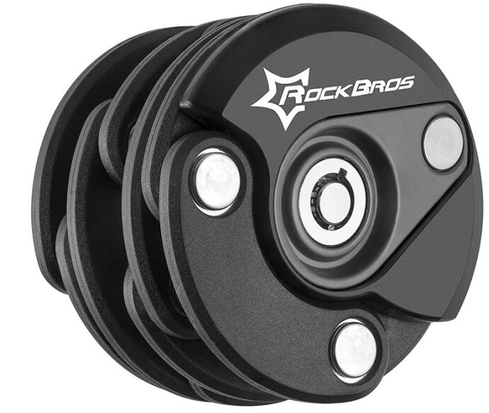 Велозамок раскладной Rockbros WL798BK Черный