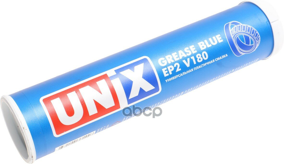 Смазка литиевая высокотемпературная GREASE BLUE EP 2 V180 400г картридж (синяя) UNIX Unix арт. 4631446
