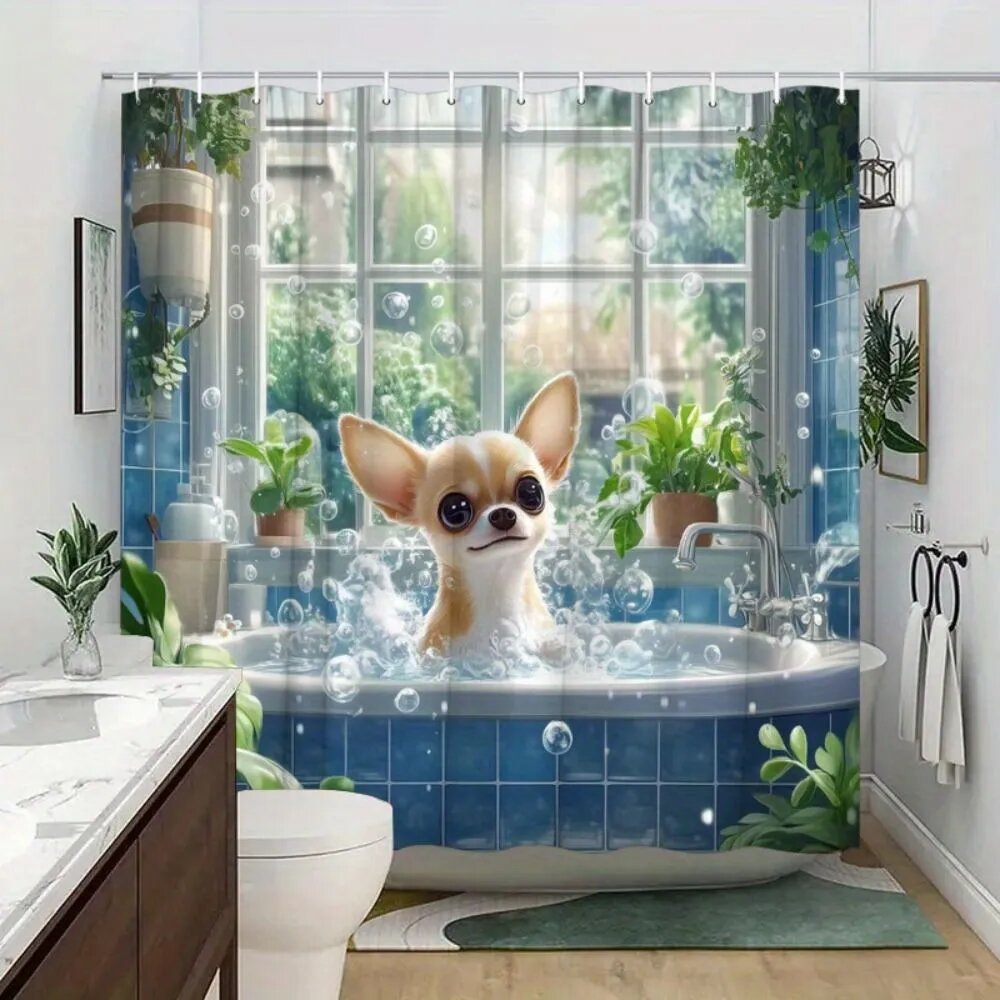 Штора для ванной 180x200 см тканевая 3d-эффект сиреневый Шторка для душа 180 для ванной комнаты домашнего использования