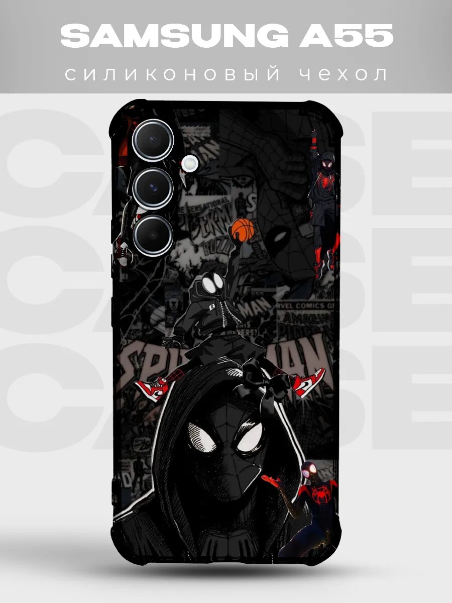 Чехол на Samsung A55 Человек-паук spiderman комикс spider ma