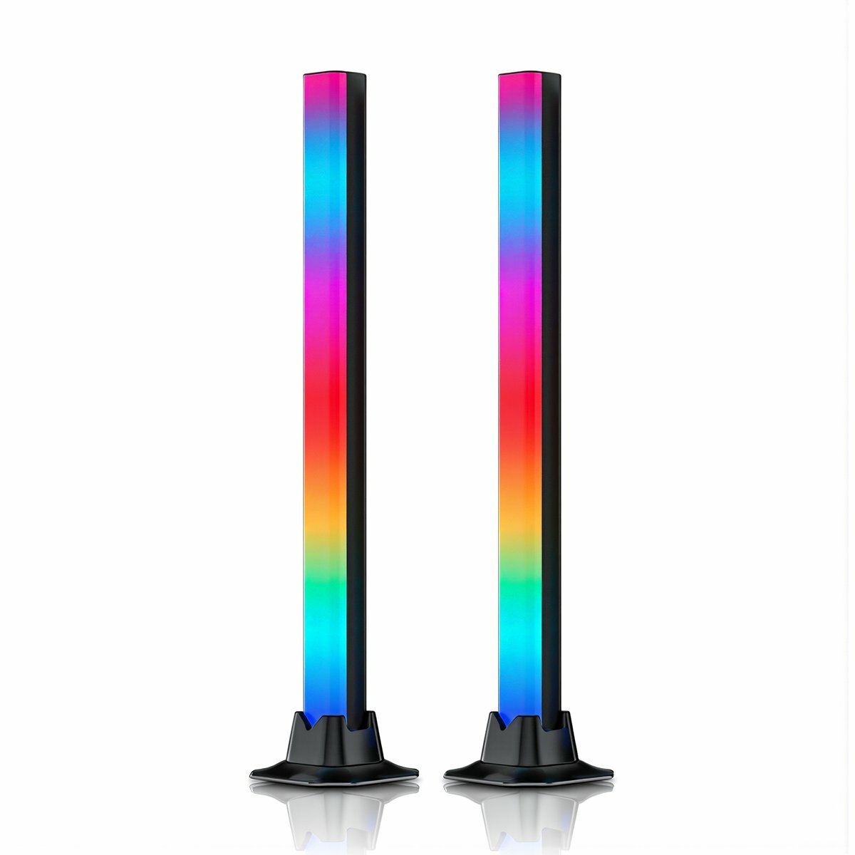 Подсветка для геймера rgb блютуз приложение музыкальный ритм набор два элемента удобное управление под разные игровые сценарии