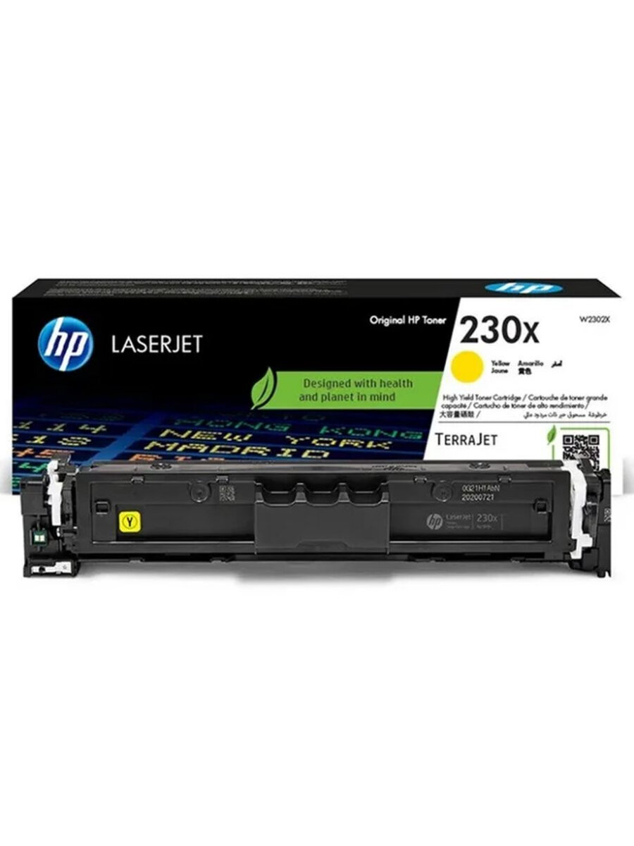 Тонер-картридж HP 230X W2302X желтый (5500стр), для HP LaserJet Pro 4203, 4303