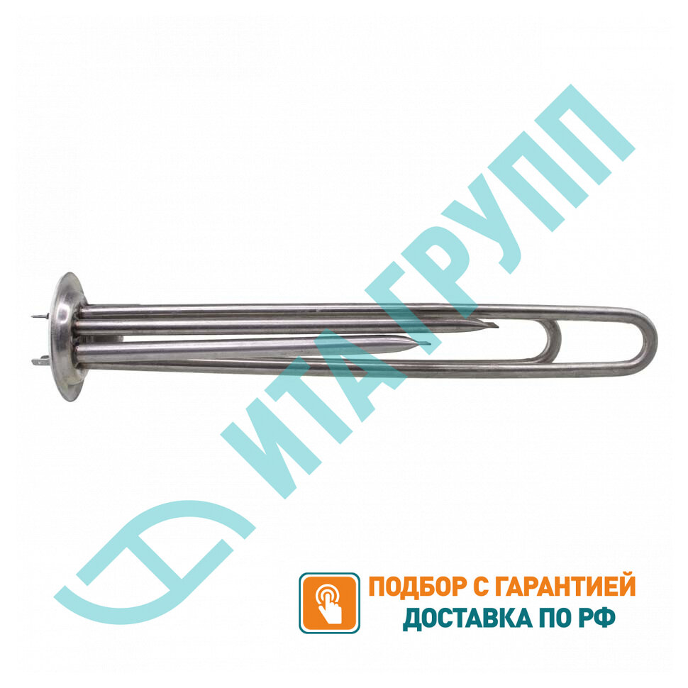 ТЭН 2000Вт (700Вт/1300Вт) RF для водонагревателя Thermex RZL, IS, IR, Garanterm, Electrolux EWH, под анод М4, нерж, 20042