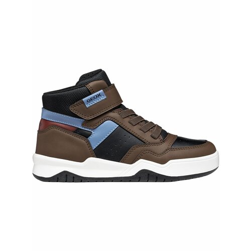фото Кроссовки geox j perth boy, размер 31, коричневый/голубой