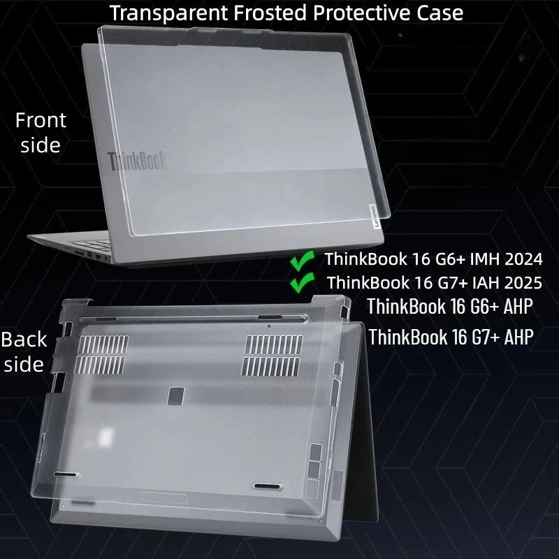 Прозрачный матовый чехол для Lenovo ThinkBook 16 G6+ IMH 2024