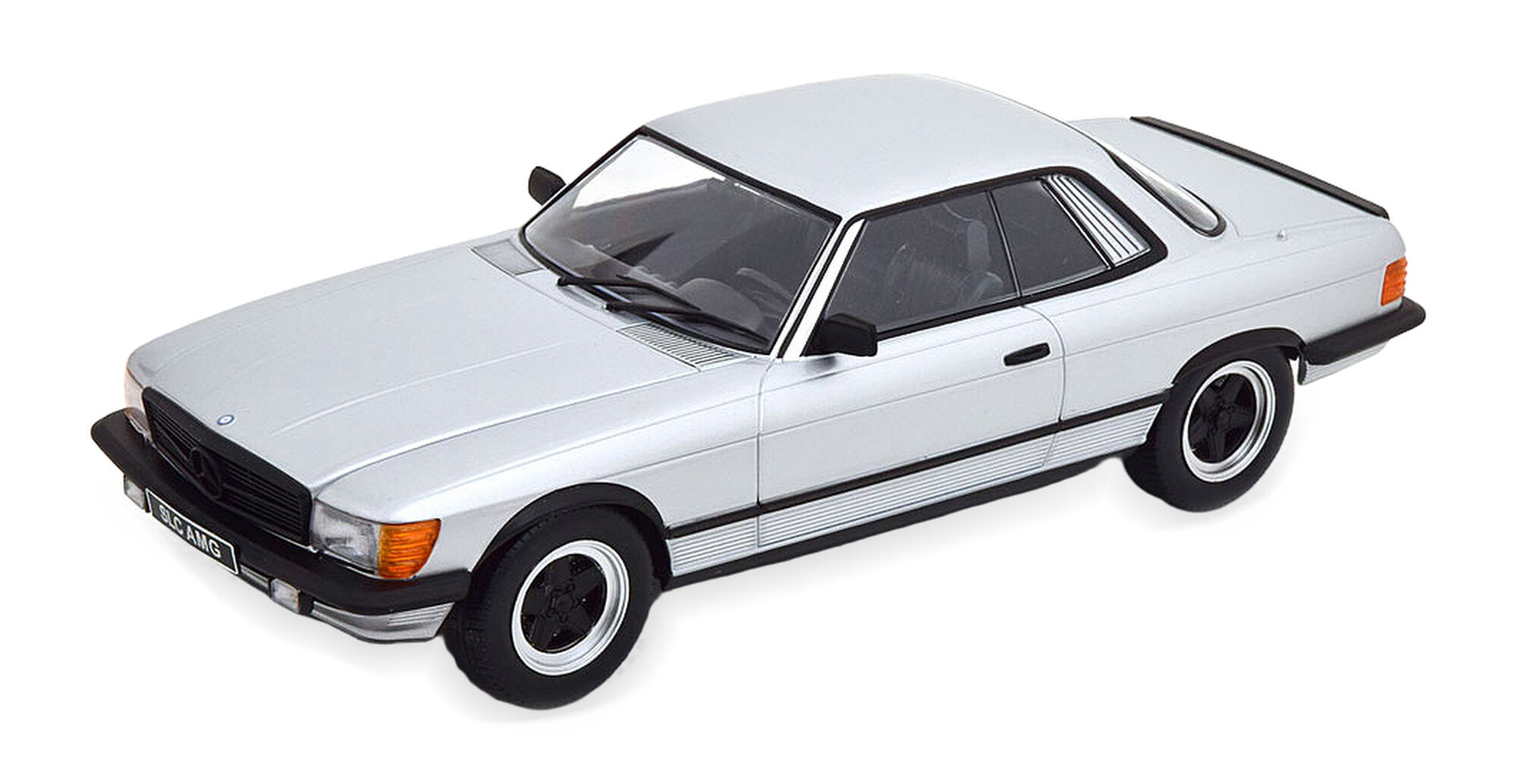 Модель коллекционная KK-SCALE Mercedes W107 500 slc 6.0 amg (C107) 1985 silver / мерседес 500 серебристый