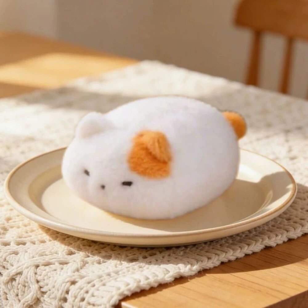 Хлебный Кот Белый, milk foam