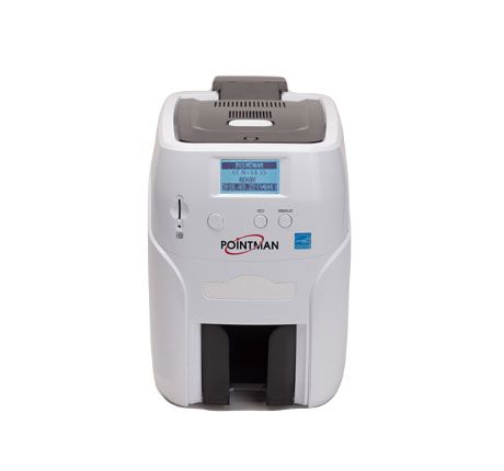 Pointman Nuvia N15, односторонний, лоток подачи на 100 карт, приемный на 50 карт, USB2.0 (High-Speed), RS-232, Built in 10/100 Ethernet, ЖК дисплей